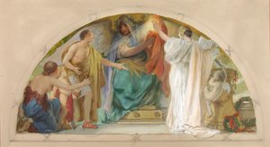Firm Belief--Truth, Boldness, Self-Reliance (Study for Over-Door, Old Senate Office Building) by Louis Schaettle