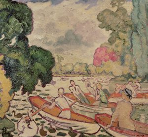 Boats in the Bois de Boulogne by Louis Valtat