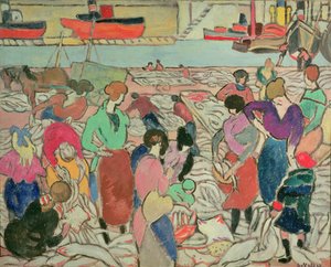 Buying Fish at Boulogne by Louis Valtat
