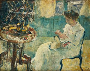Woman with Reel