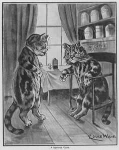 A Serious Case by Louis Wain