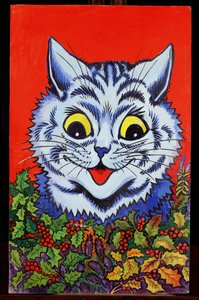 Cat in Holly