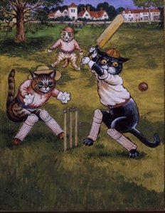 Cats Playing Cricket