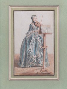 Woman Playing the Violin, Seen from the Front