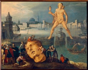 Seven Wonders of the World: The Colossus of Rhodes by Louis de Caulery