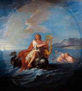 Arion playing lyre