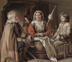 Peasant Interior by Louis le Nain