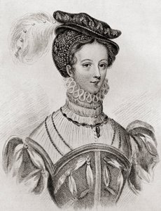 Mary, Queen of Scots, Aged 16, from The Girl Through the Ages, Published 1933 by Louisa Stuart Costello