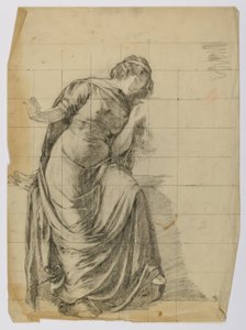 Untitled (Draped Female Figure) by Louise Cox