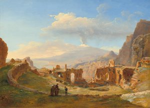 The Roman Theater at Taormina by Louise Josephine Sarazin de Belmont