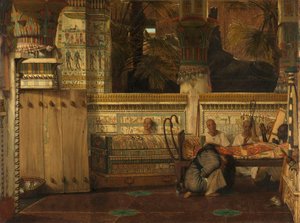 The Egyptian Widow by Lourens Alma Tadema
