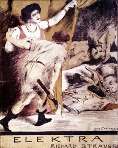 Richard Strauss, illustration of the score of 