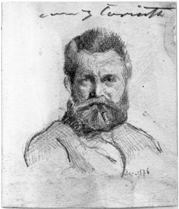 Portrait of an Older Bearded Man from the Front by Lovis Corinth