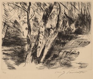 Birch Trees in the Tiergarten by Lovis Corinth