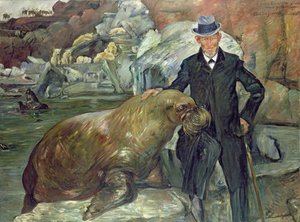 Carl Hagenbeck in His Zoo