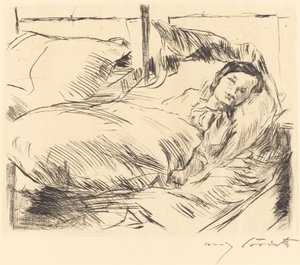 The Sick Child by Lovis Corinth