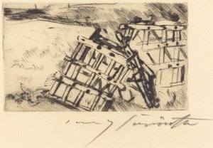 Egge Harrow by Lovis Corinth