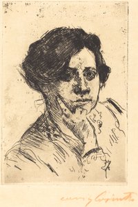 Head of Woman by Lovis Corinth