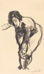 Nude Bending Forward by Lovis Corinth