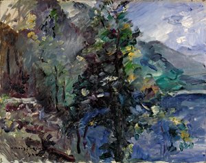 Jochberg at the lake of Walchensee by Lovis Corinth