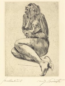 Crouching Female Nude, 1914