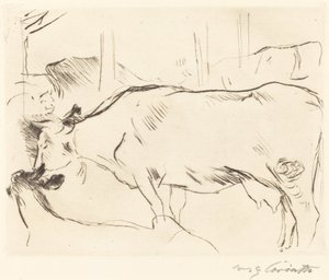 Cow Barn II by Lovis Corinth