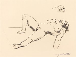 Reclining Female Nude II by Lovis Corinth