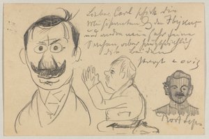 Lovis Corinth to Carl Strathmann: Postcard, Postmarked January 30, 1903