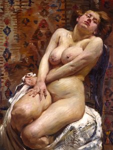 Nana, Female Nude by Lovis Corinth