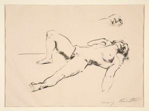 Reclining Nude by Lovis Corinth