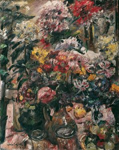 Still Life with Chrysanthemums and Amaryllis by Lovis Corinth