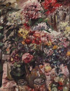 Still Life with Chrysanthemums and Amaryllis by Lovis Corinth