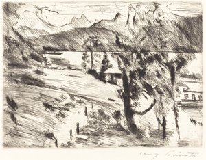 Walchensee Landscape by Lovis Corinth