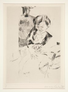 Woman with a Kitten