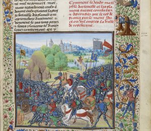 The Battle of Roosebeke on 27 November 1382 by Loyset Liedet
