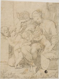 Holy Family with the Infant Saint John the Baptist and Angels
