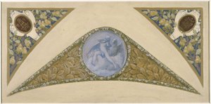 Sketch for the Festival Staircase at Paris City Hall: Aquarius, between 1888 and 1898
