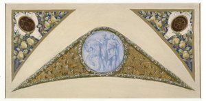 Sketch for the Festival Staircase at Paris City Hall: Gemini, between 1888 and 1898