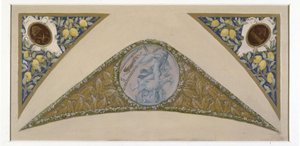 Sketch for the Fêtes staircase at Paris City Hall: Capricorn, between 1888 and 1898