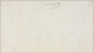 Sketch of a Sphinx (verso) by Luc Olivier Merson