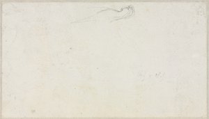 Sketch of a Sphinx (verso), c. 1879-80 by Luc Olivier Merson