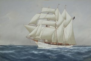 The Sunbeam under Full Sail
