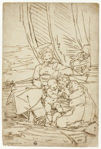 Holy Family with Saint Catherine