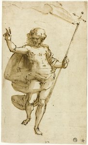 Resurrected Christ by Luca Cambiaso