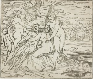 Venus Mourning the Death of Adonis by Luca Cambiaso