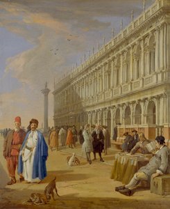 The Piazzetta, Venice by Luca Carlevarijs