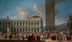 The Piazzetta and the Piazza San Marco, Venice by Luca Carlevaris