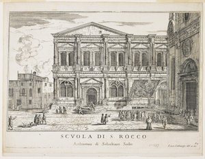 View of the Confraternity of St. Rocco, Plate from The Buildings and Views of Venice