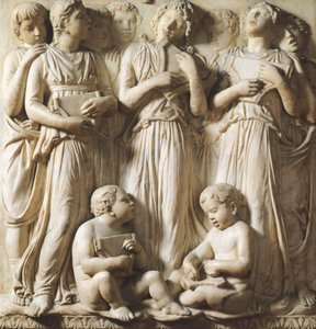 Detail from Cantoria in the Cathedral of Santa Maria del Fiore, Florence by Luca Della Robbia