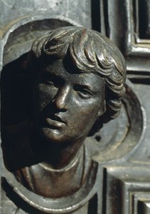 Head of Giuliano de Medici (Detail) by Luca Della Robbia